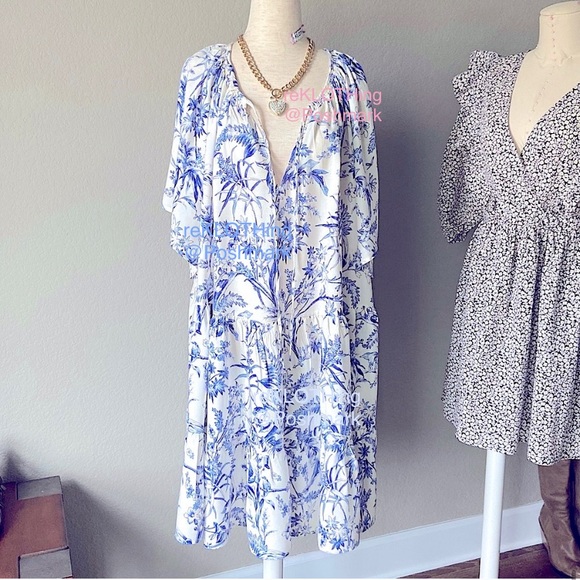 ❌SOLD❌ H&M Floral Raglan-sleeved Adorable Dress - Picture 13 of 14